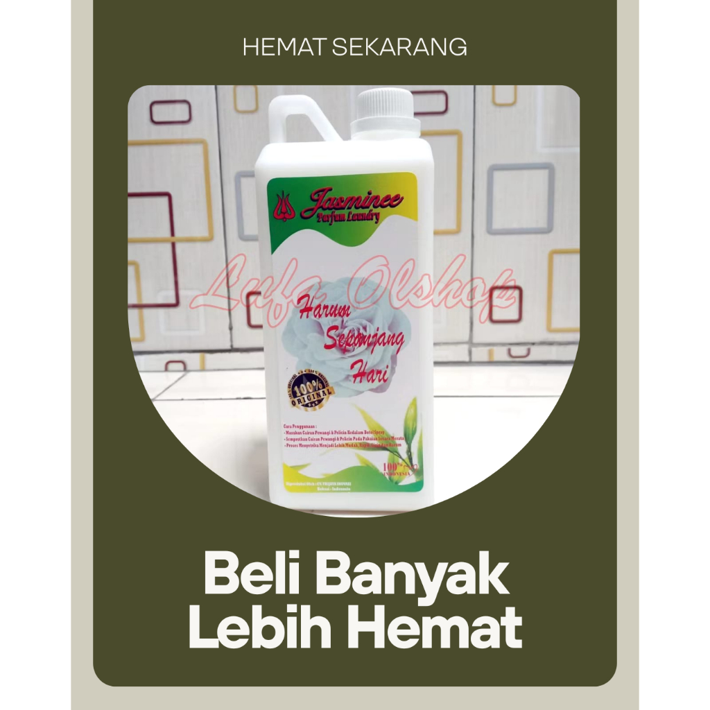 Pewangi Laundry Jasmine Putih | Parfum Laundry | Pelicin Pakaian