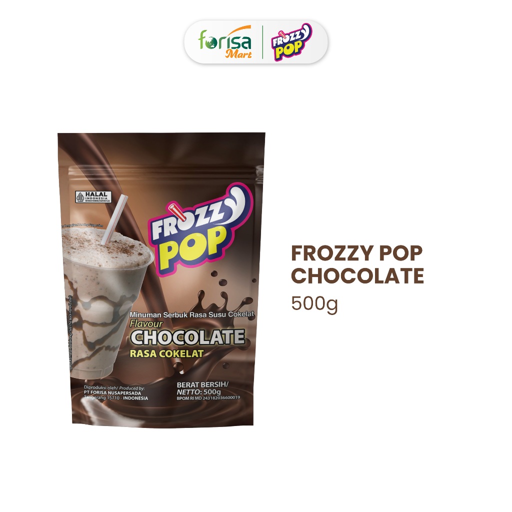 Frozzy Pop Cokelat 500gr - Minuman Powder
