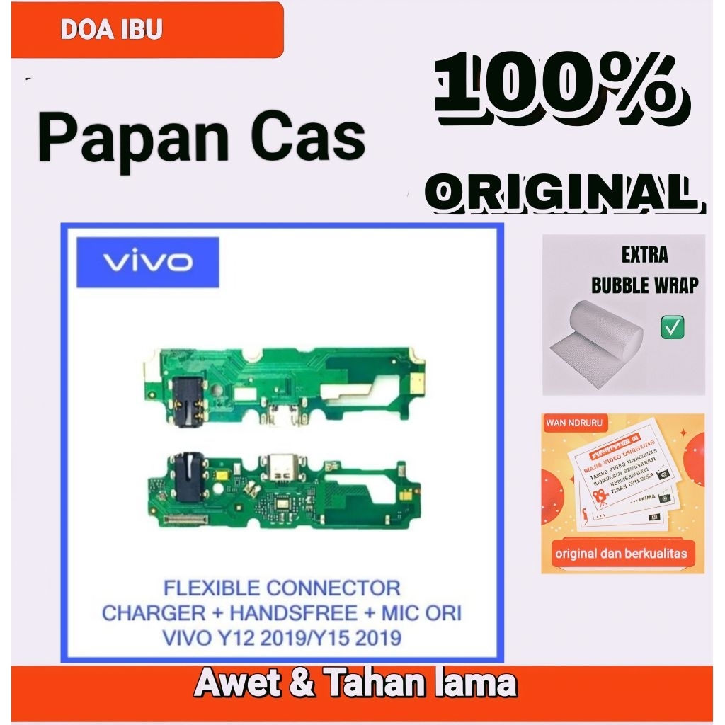 Papan Carger Vivo Y12/Y15 |konektor Cas Mudang di pasang