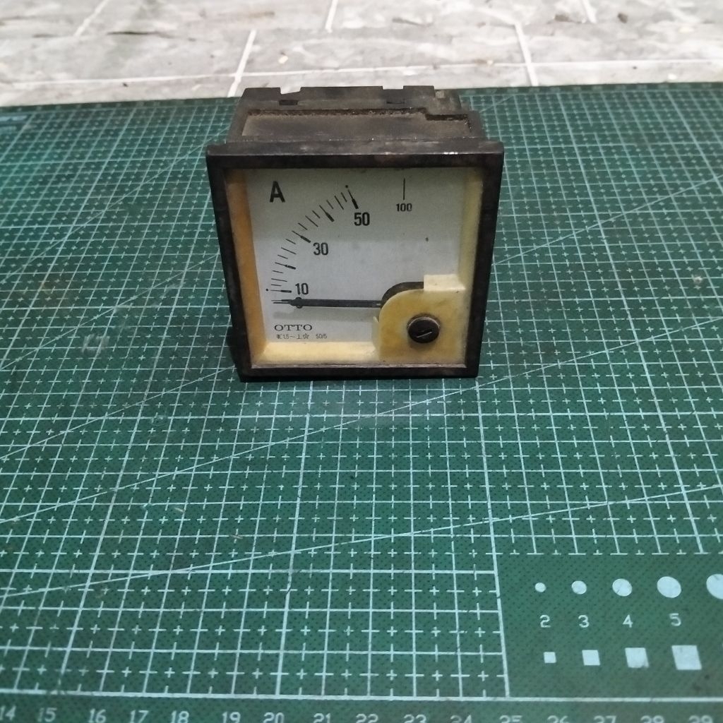 Jual Amper Meter Analog Panel0-100A OTTO Meter Arus Listrik  Bekas Rusak