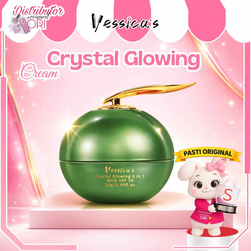 Yessica 6in1 Crystal glowing Cream With SPF30 (HIJAU) | BPOM
