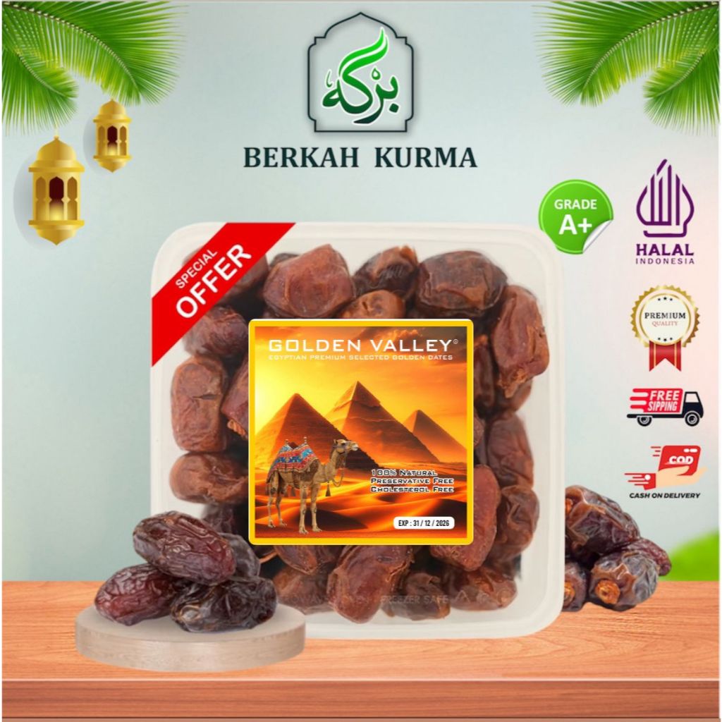 Kurma Golden Valley 1kg //Kurma Mesir Golden Valley Original / Kurma Golden Valley