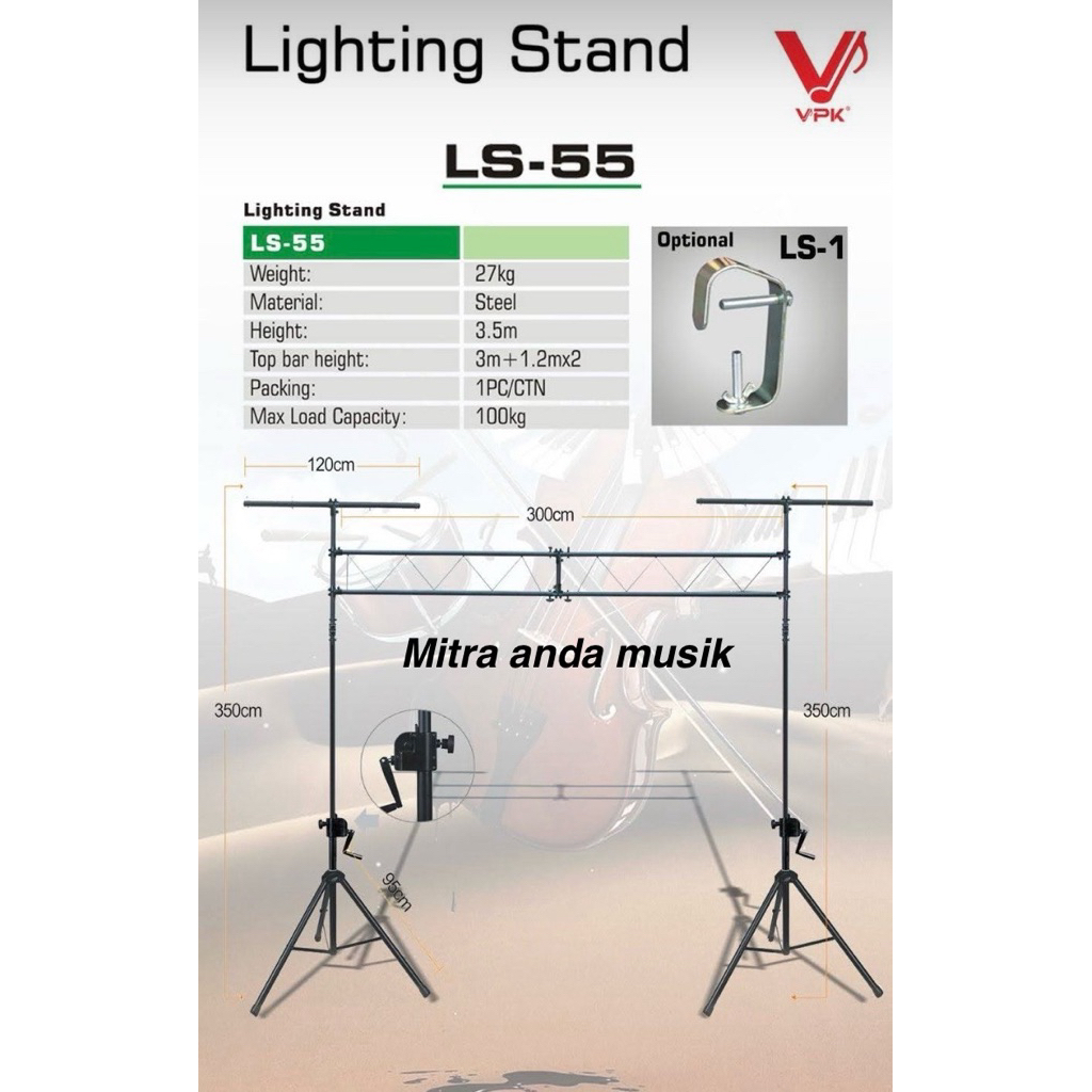 Lighting Stand LS-55 stand lampu disco stand lampu lighting