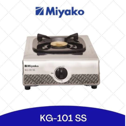 Kompor Gas Stove 1 Tungku Miyako KG101SS / KG 101 SS 1 Mata Stainless