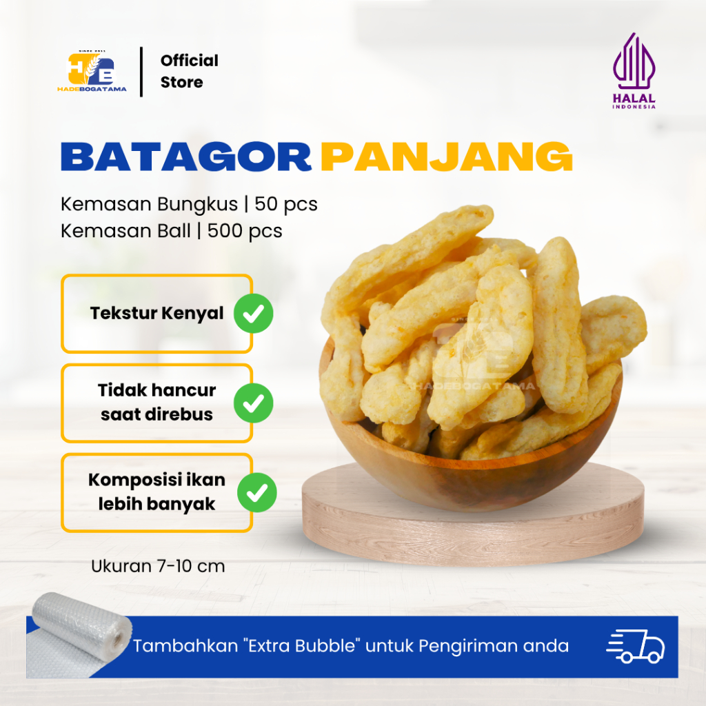 Batagor Panjang 500 Buah (BALL) Batagor Lidah Cuanki Lidah