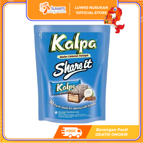 Kalpa Wafer Coklat Kelapa Kemasan Share It 90gr
