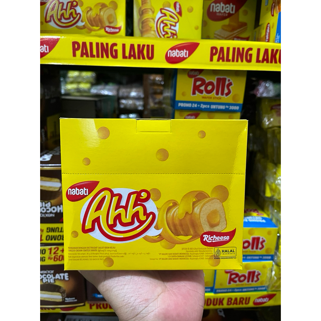 Nabati AH Keju 20 pcs - Camilan Praktis dan Nikmat