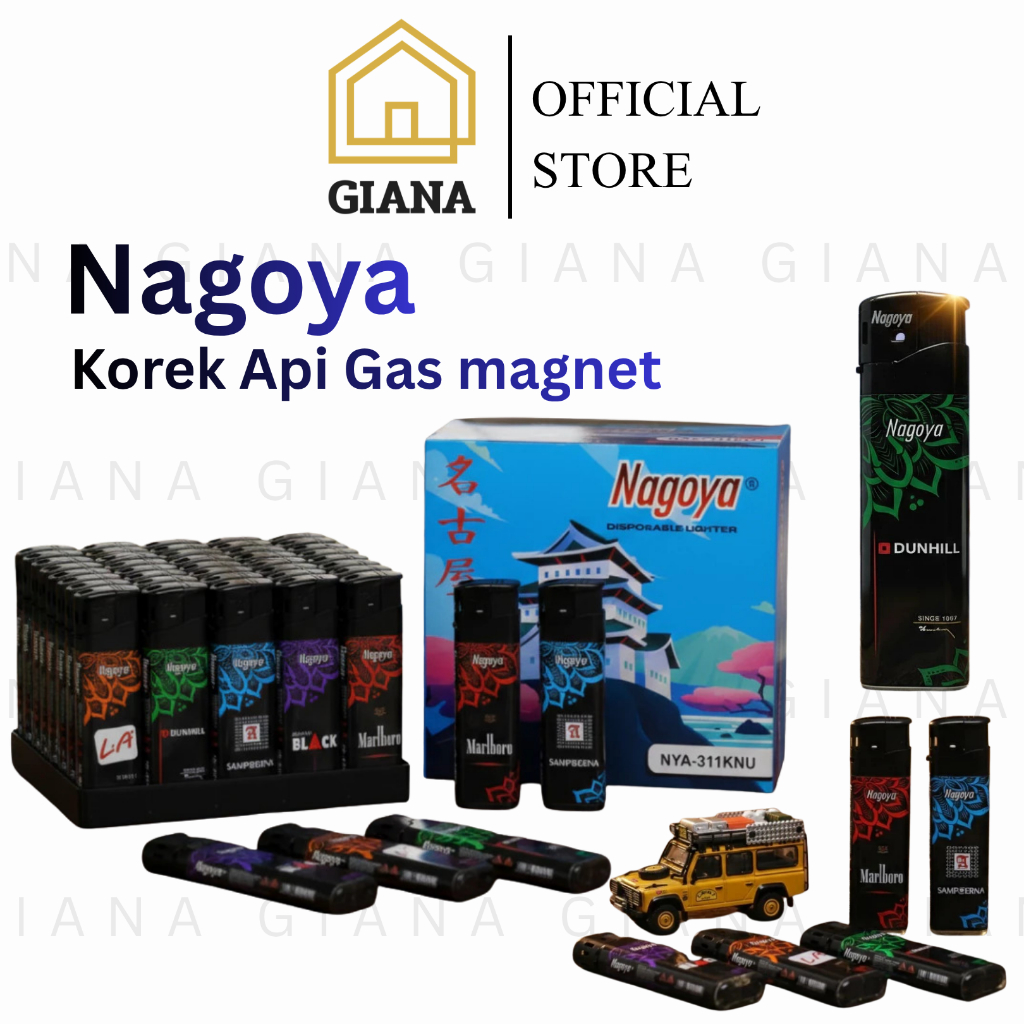 GIA Korek Api Gas Magnet NAGOYA Korek Api Magnet Korek Magnet Pemantik Pematik Korek Kretek