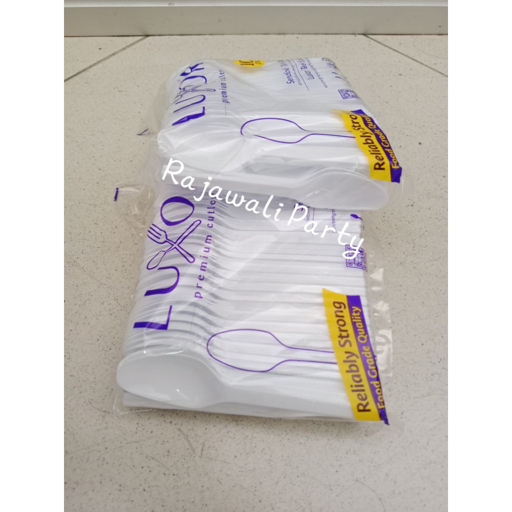 Sendok Teh Putih isi 100pcs/Sendok Plastik/Sendok Teh/Sendok Kopi/Sendok Tanggung/Sendok Teh Putih/S
