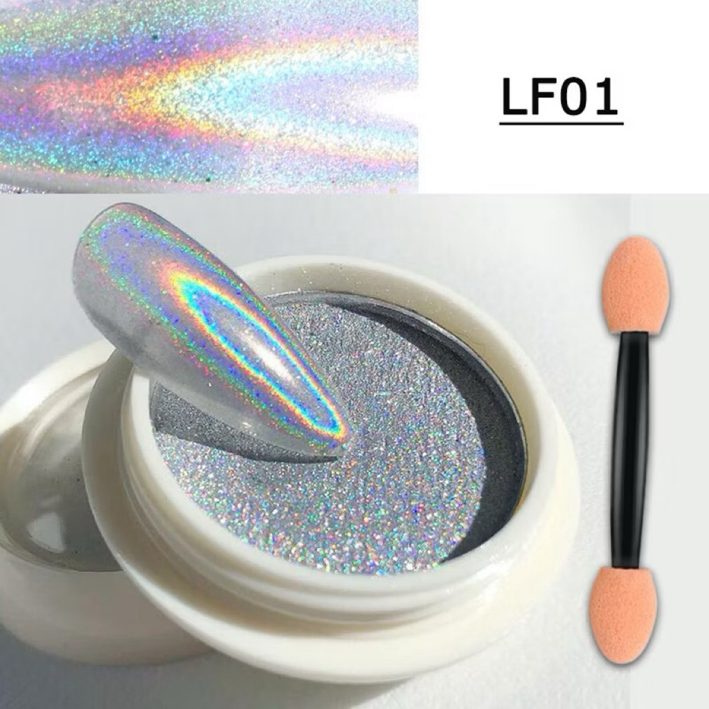 CHROME Powder HOLOGRAM / Bubuk Hologram Chrome Powder