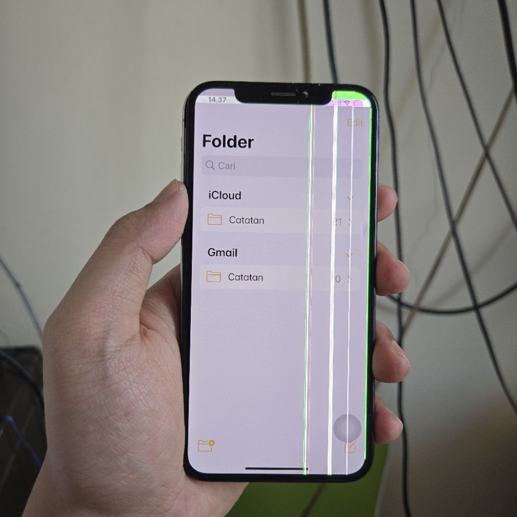 sparepart layar LCD iphone X original minus sesuai difoto