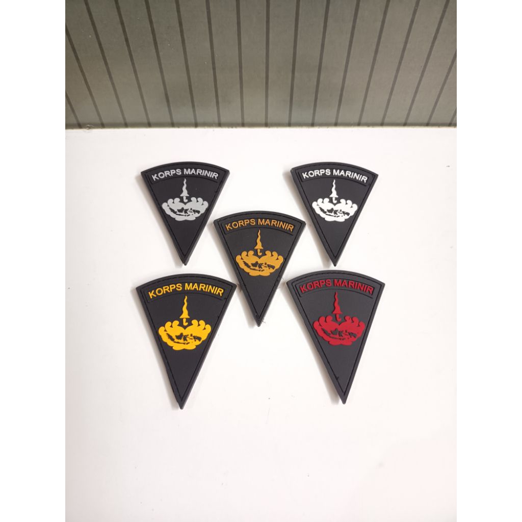 patch rubber korps Marinir emblem karet