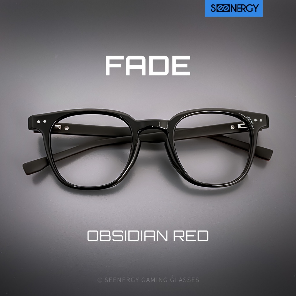 SEENERGY Kacamata Gaming | Fade Obsidian Red