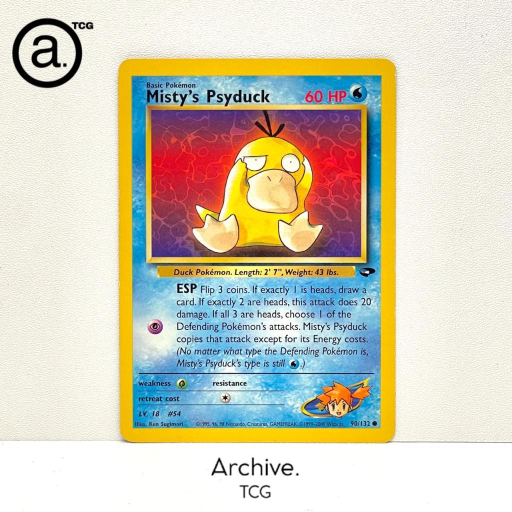 Misty's Psyduck (90/132) Pokemon Vintage English ~ Gym Challenge