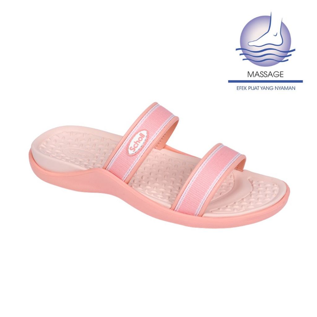 Scholl Sand Peach 321 Sandal Wanita