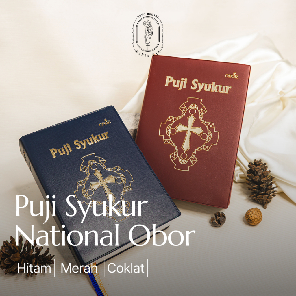 Buku Puji Syukur Katolik Edisi Nasional Obor Besar Kecil - (Hitam/Merah/Cokelat)