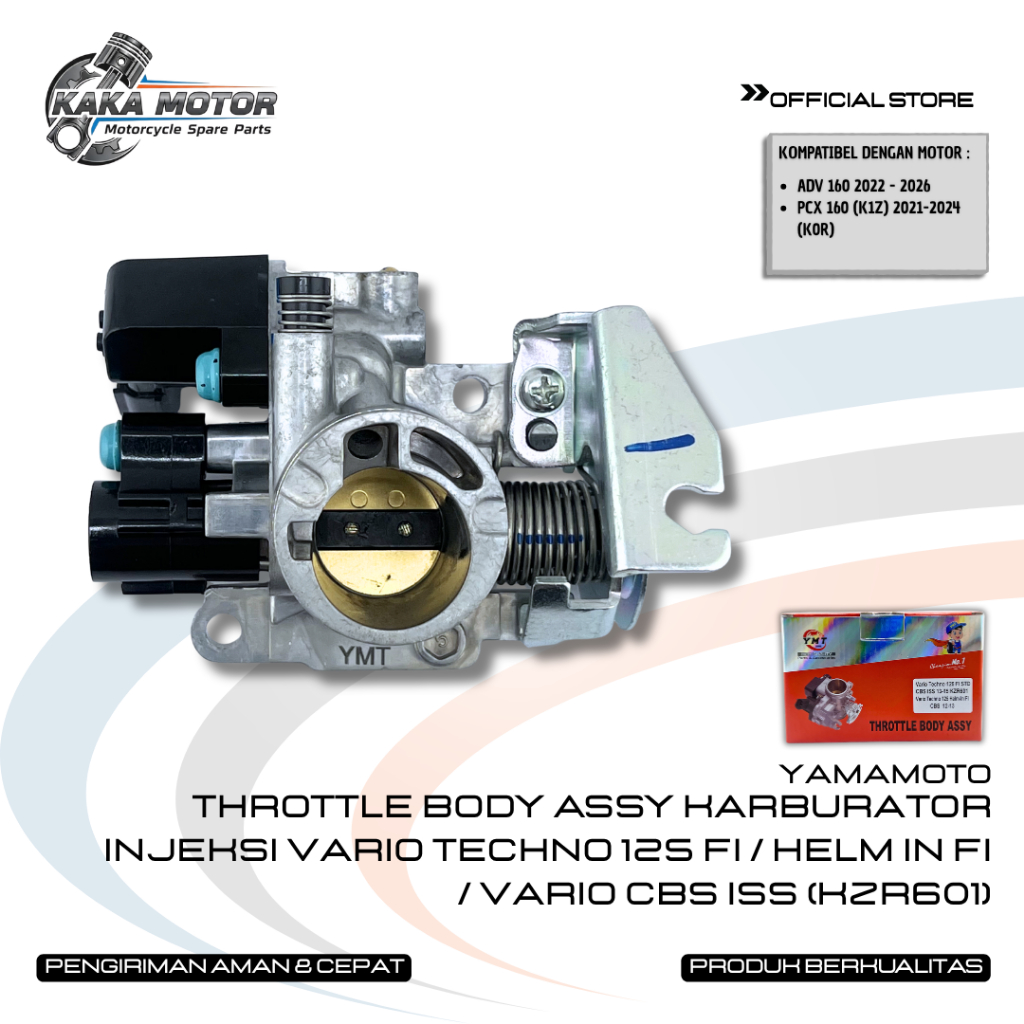 THROTTLE BODY ASSY KARBURATOR INJEKSI VARIO TECHNO 125 FI / VARIO CBS ISS 2013-2015 KZR601 / VARIO T