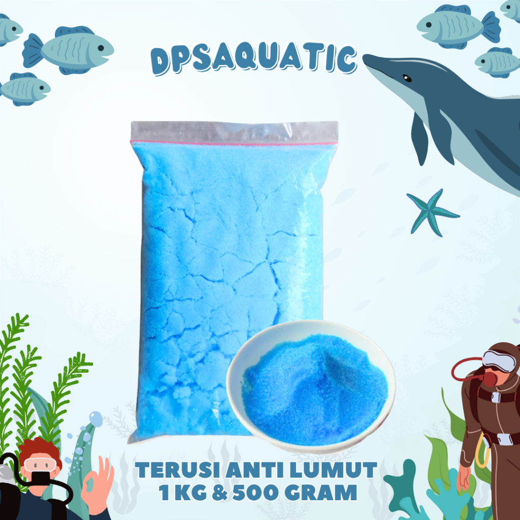 COPPER SULFAT / TERUSI ANTI LUMUT 1 KG & 500 Gram - Penjernih Air, Kolam Renang, Tembaga Sulfat untu