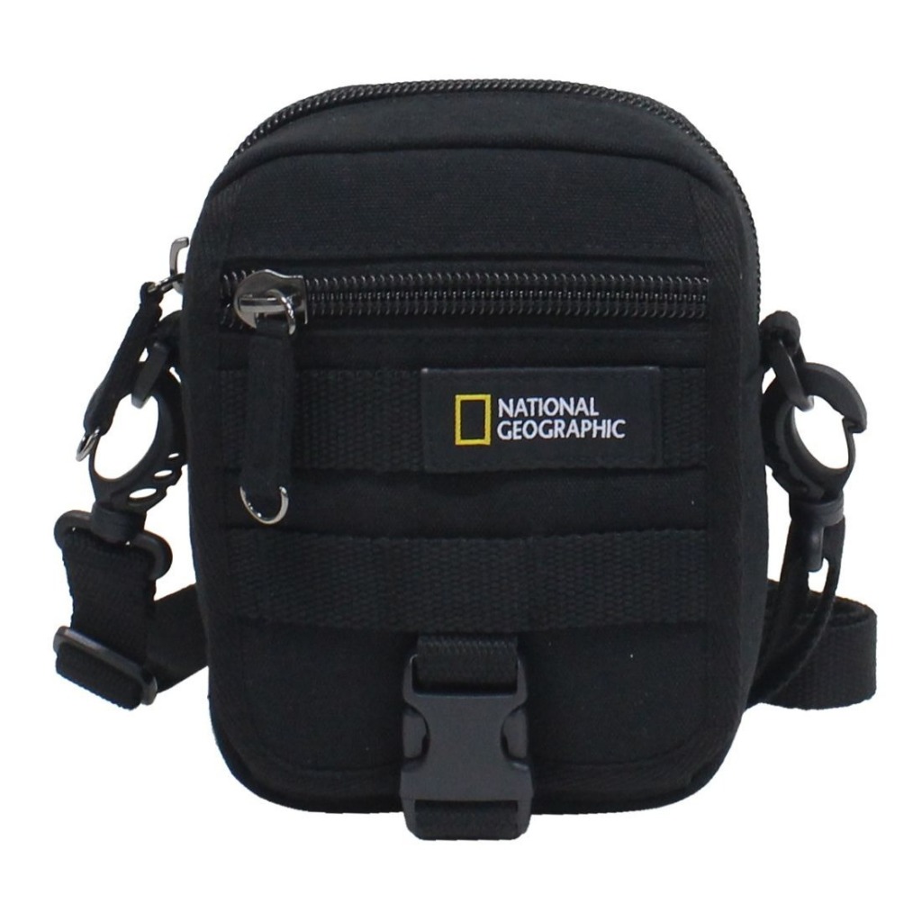 National Geographic Milestone Belt Utility Bag With Flap Black 2.5L Original Tas Selempang Pria