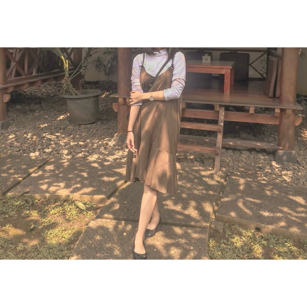 [PRELOVED] Dress/Outer Hijau Army
