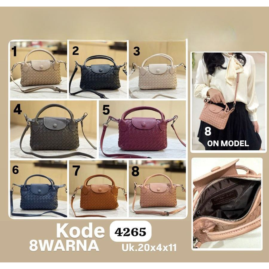 Tas Slempang Mini Wanita 4265 Model Anyaman