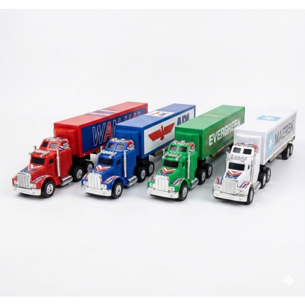Mainan Anak Truk Kontainer Expedisi Miniatur Mobil Mobilan Trailer Laki Cowok / Mainan Truk / Mobil 