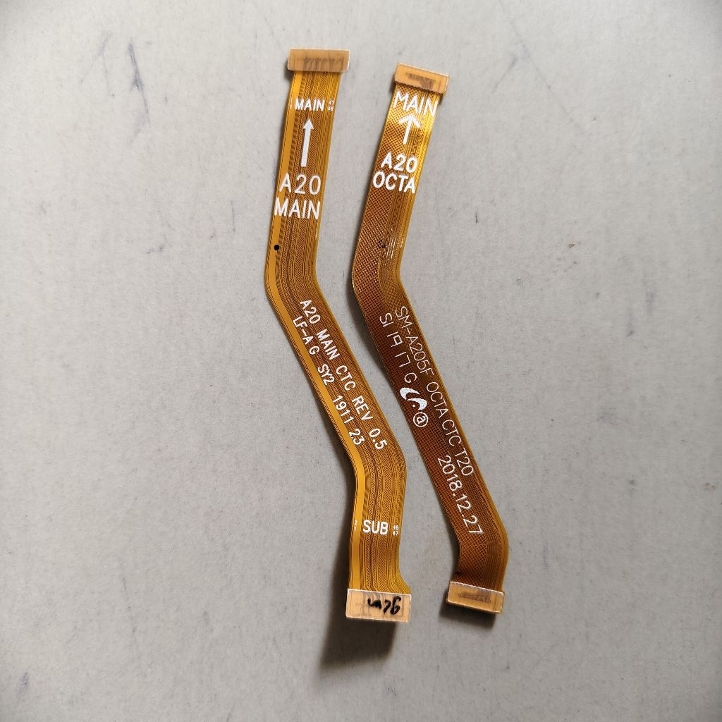 Flexible Pleksible Papan Bawah + Flexible LCD Samsung Galaxy A20 / SM-A205F cabutan normal tested mu