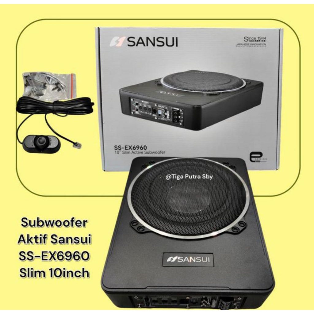 Subwoofer kolong aktip sansui ss-ex 6960 10 inch -subwoofer kolong sansui aktif 10 inci
