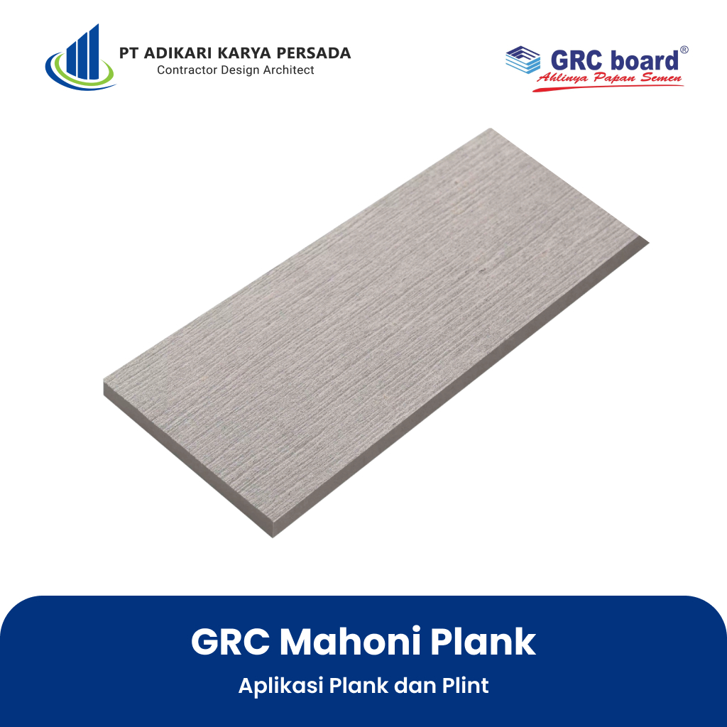 GRC Mahoni Plank Lisplang Papan Semen Anti Lapuk