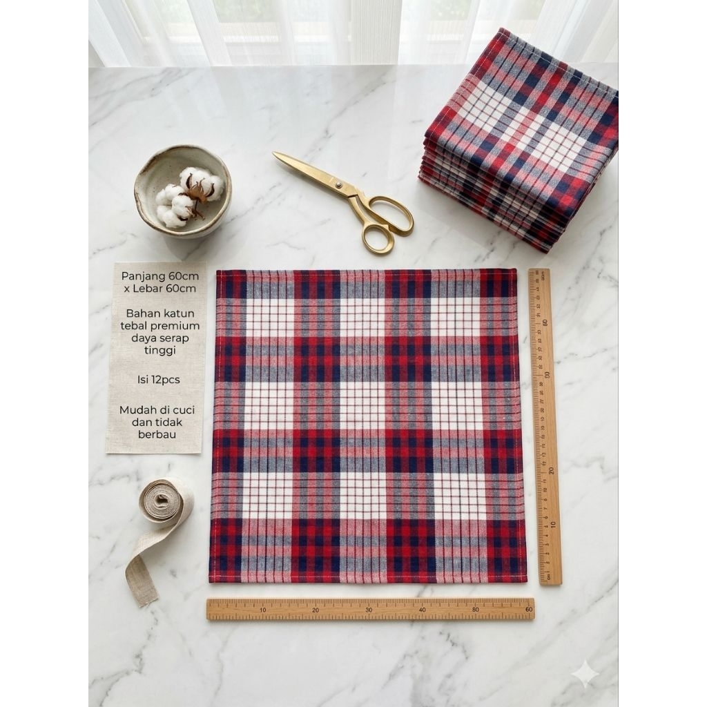 Serbet Katun Jumbo Terlaris 60x60cm