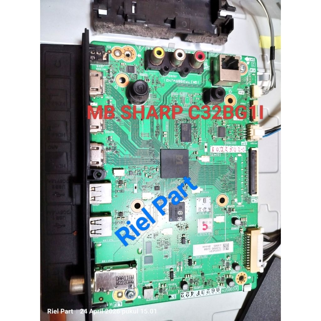 MB - MAINBOARD - MOBO - MODULE - MOTHERBOARD - MESIN TV LED SHARP 2T-C32BG1I - C32BG1I - 32BG1I