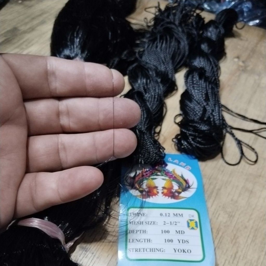 012 Jaring burung 2½" lebar 6 meter panjang 100 /100 yds
