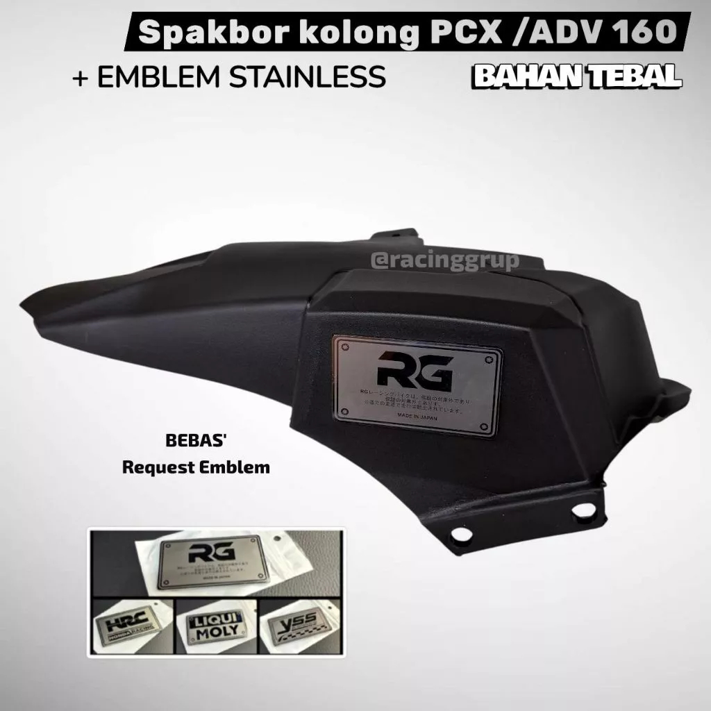 SPAKBOR KOLONG PCX 160 ABS CBS ADV 160 PCX 2025 + STAINLESS EMBLEM