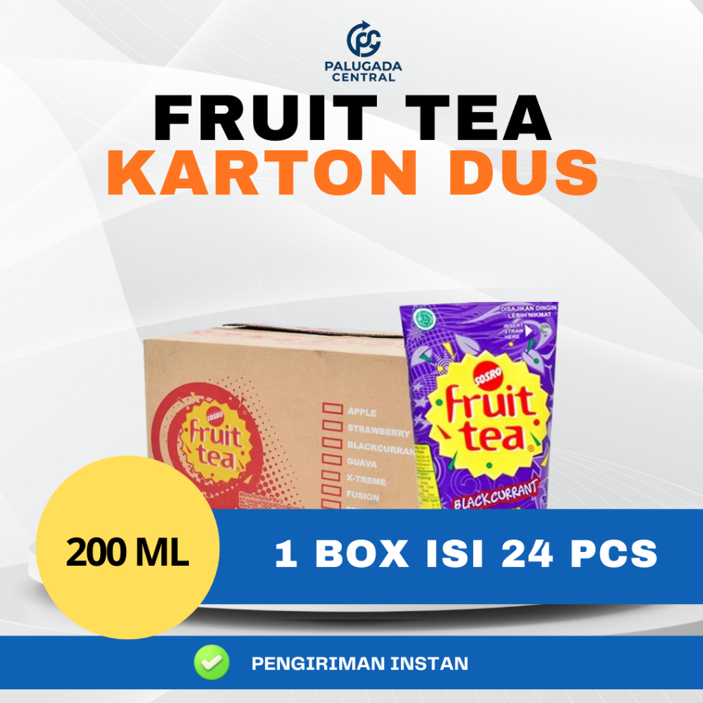 FRUIT TEA DUS KARTON KARDUS 200ml isi 24