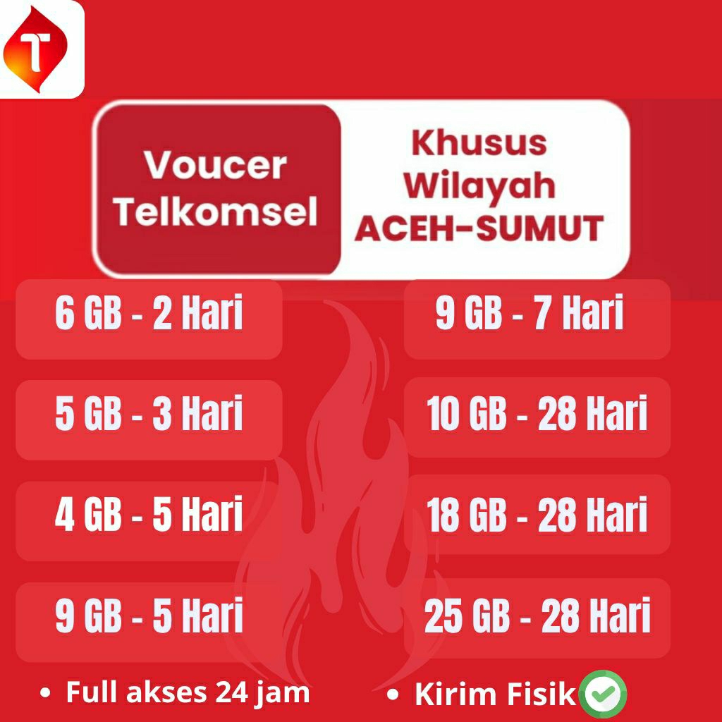Voucher Telkomsel Khusus Aceh Sumut