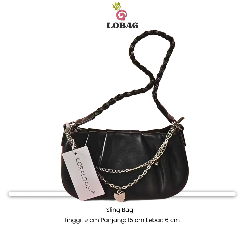 Lobag Tas Bahu Wanita Coral Daisy YN5021650 Shoulder Bag Sling Bag 3 in 1 Casual