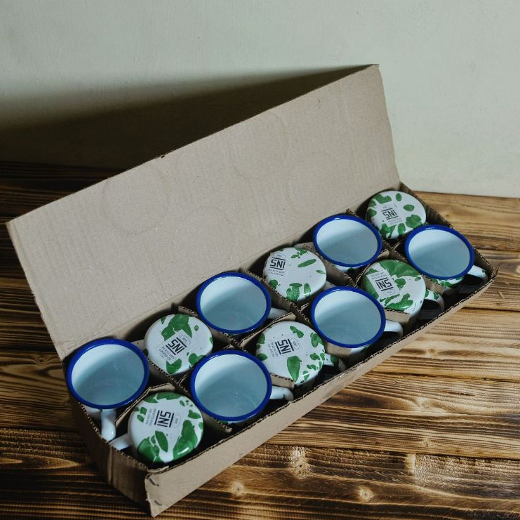 Mug Enamel Jadul Blirik - GROSIR