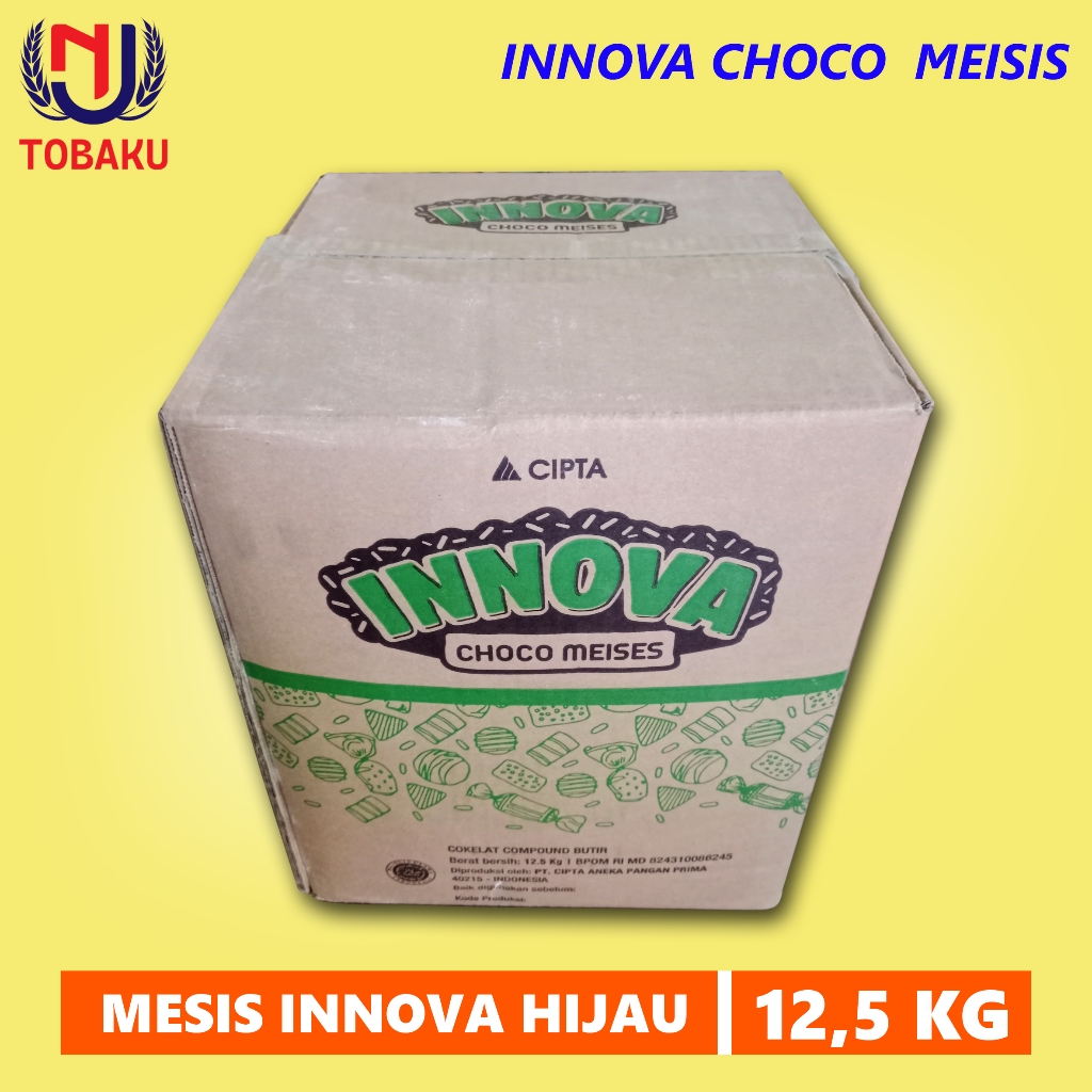 Mesis Innova Hijau kemasan 12,5KG Coklat Butir Dark Inova / ceres