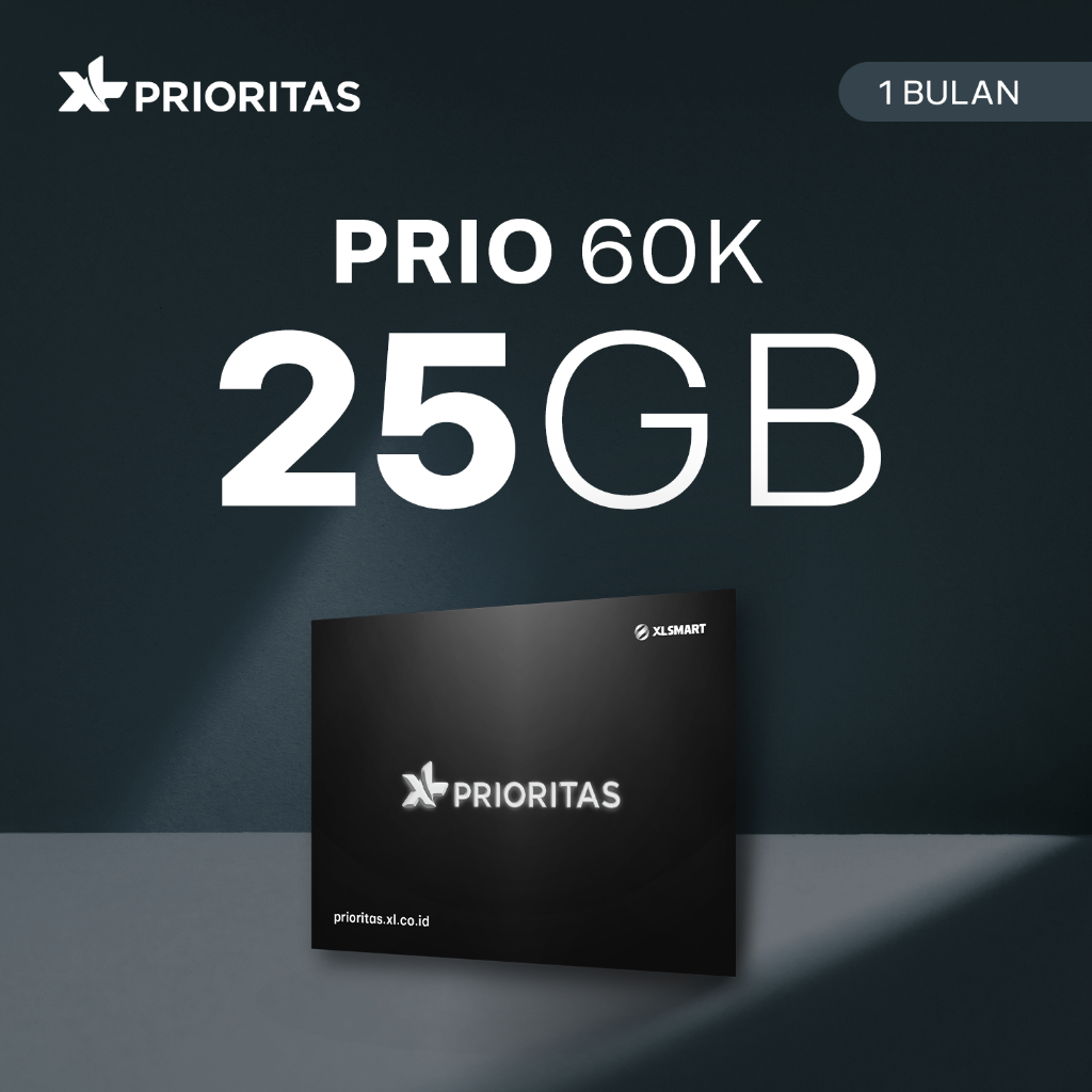 Kartu Perdana XL PRIORITAS 60K 25GB/bln