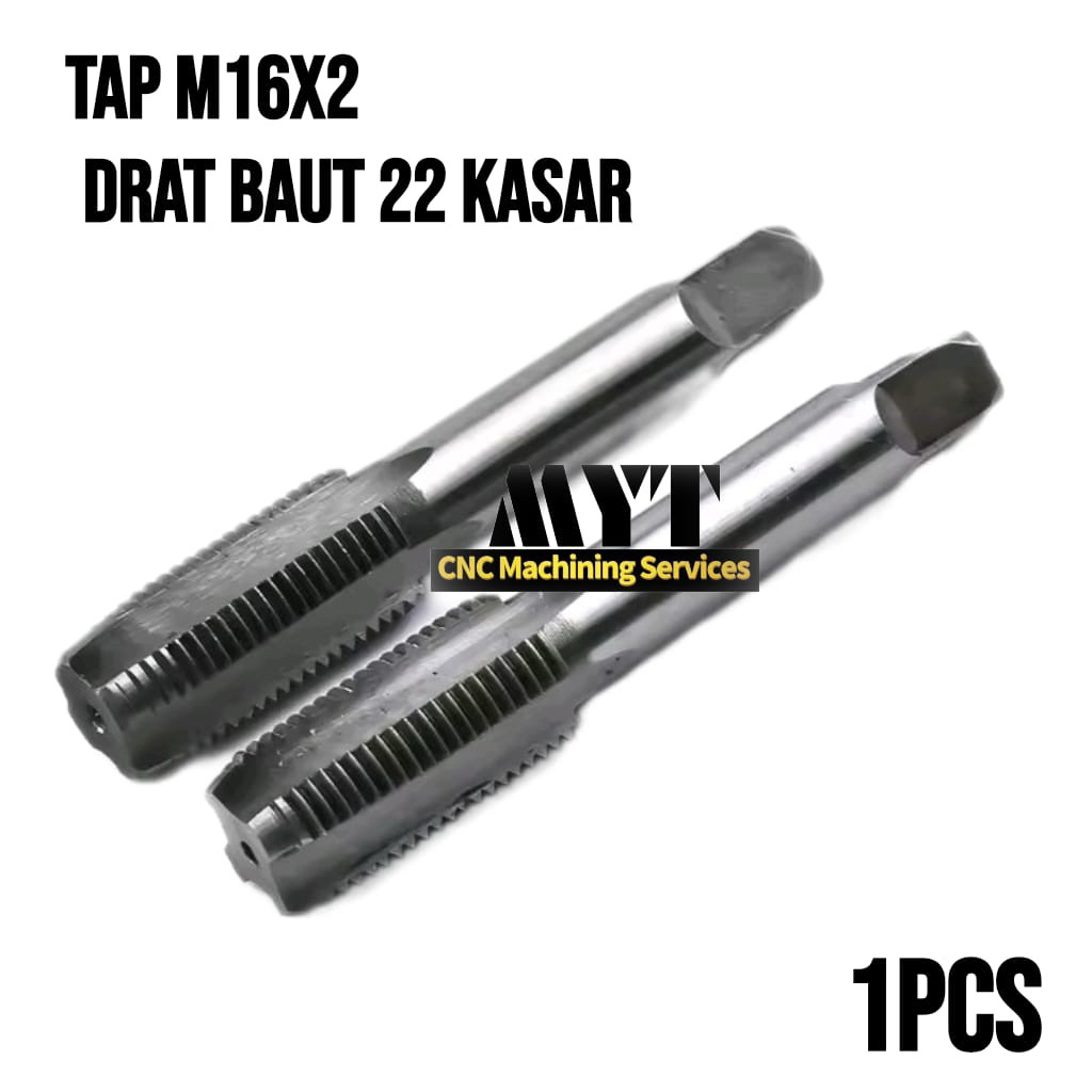Tap ulir drat M16x2 hand tap tap mesin m16 x 2.0 hss baru