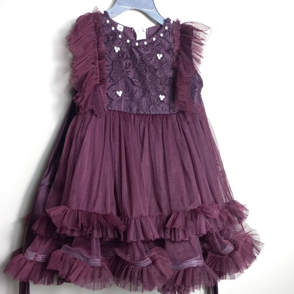 Dress Pesta Burgundy | PL