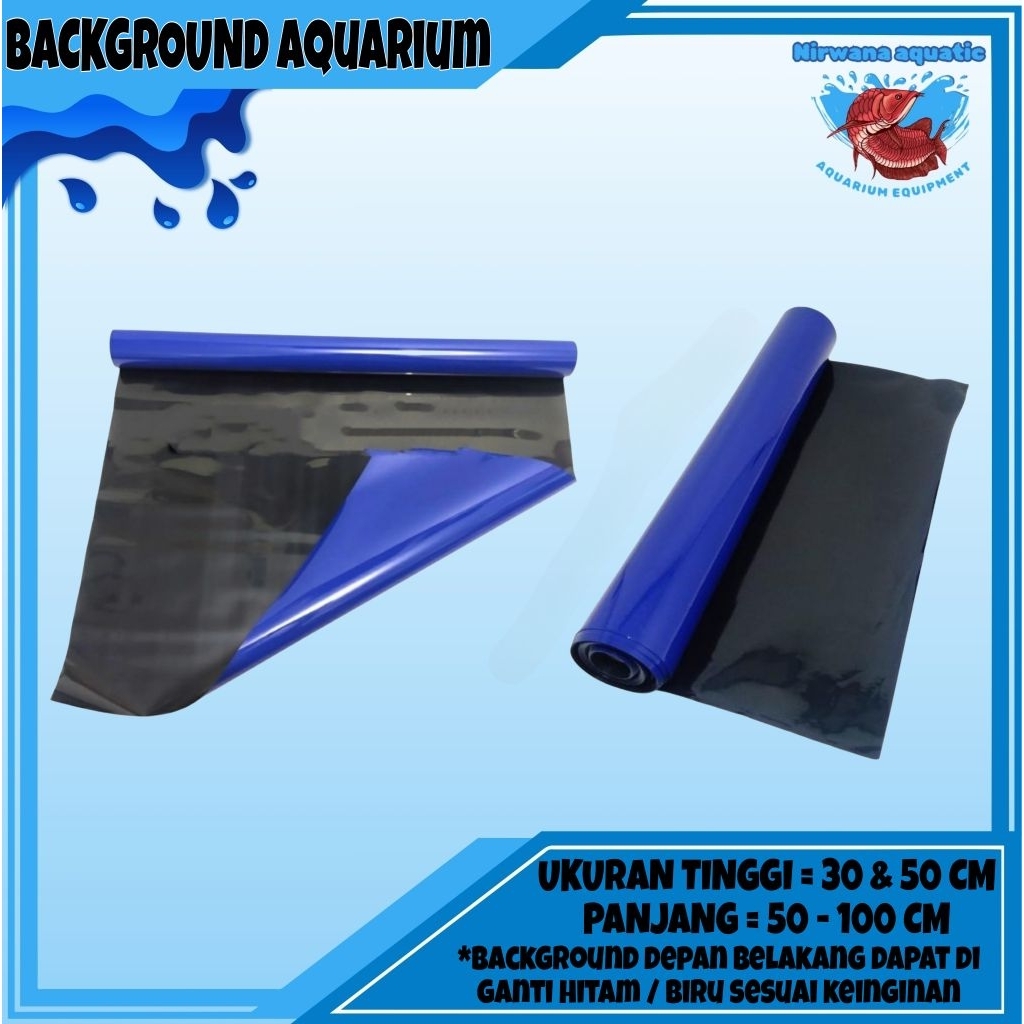 BACKGROUND AQUARIUM TINGGI 30 & 50 CM - PANJANG 50-100 CMM