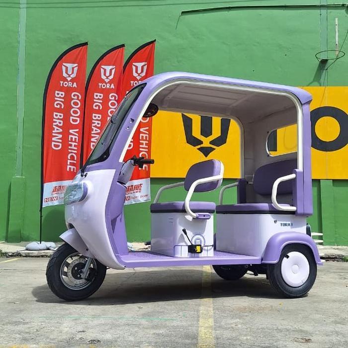 TORA Sepeda Listrik Roda Tiga TORA T K-22, Baterai 60V/20AH, Motor 1000W, Kecepatan Maksimal 45km/ja