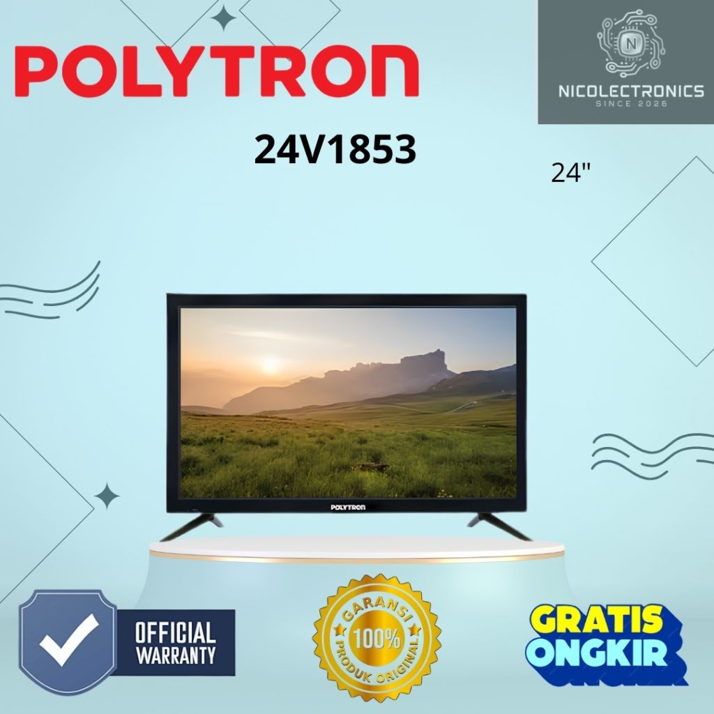 TV LED Polytron 24V1853 LED Polytron 24 inch Digital TV Polytron