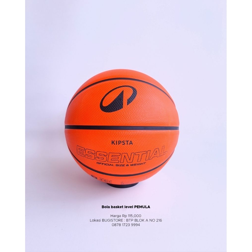 Bola basket Tarmak Kipsta size 7 Bahan Karet Lap Outdoor Indoor Standar Bola Latihan