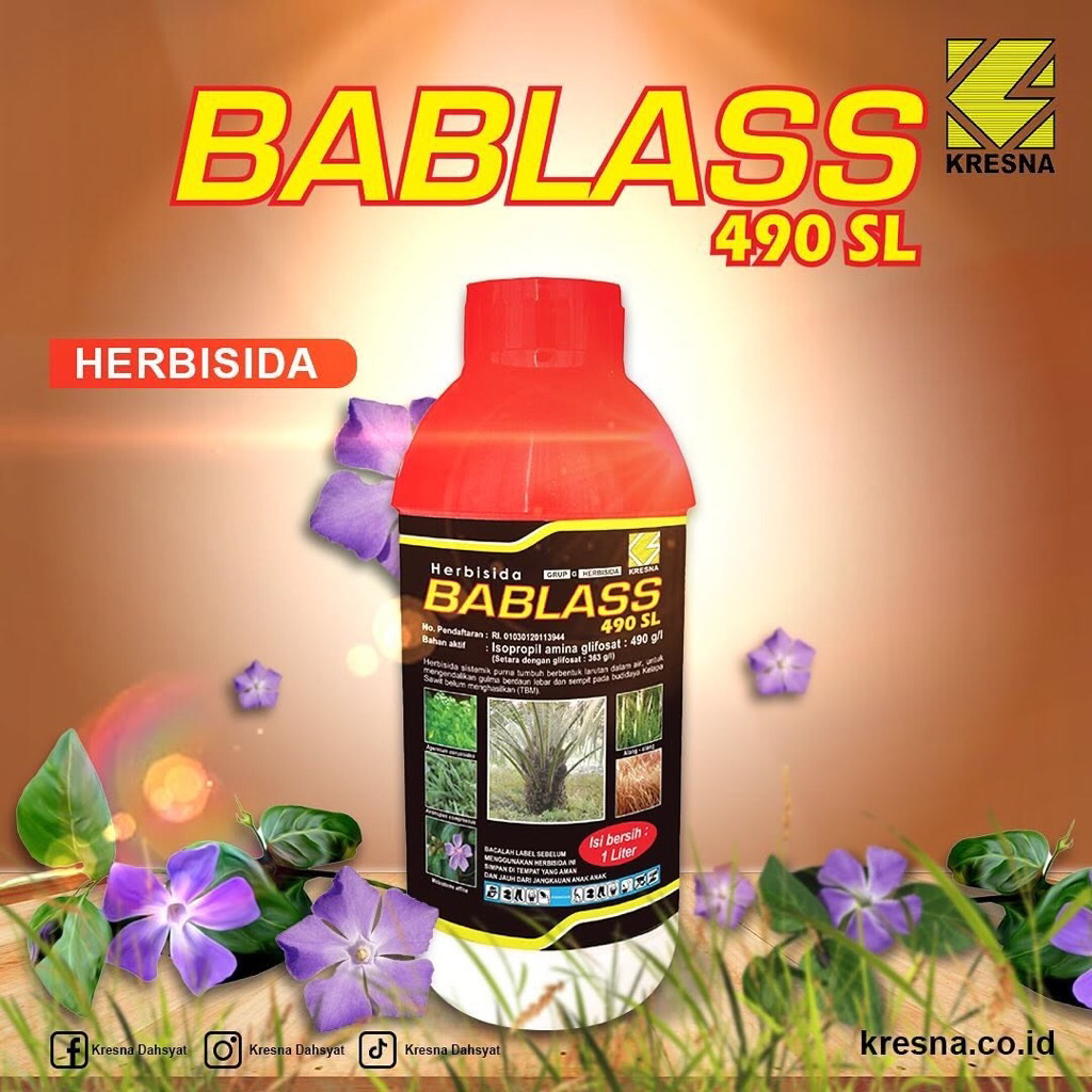HERBISIDA BABLASS 490SL 1LITER - HERBISIDA SISTEMIK BABLASS 490SL