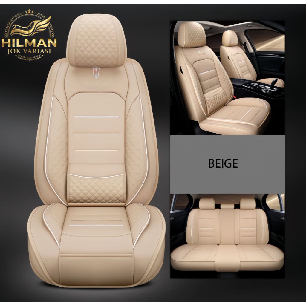 Sarung jok mobil Allnew Avanza tahun2011-2012 Fullset depan sampai belakang 3baris bahan Ferrari