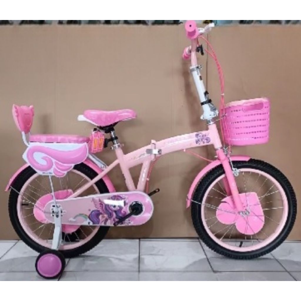 SEPEDA LIPAT ANAK LISELLA BY PACIFIC 18 INCH NEW PINK
