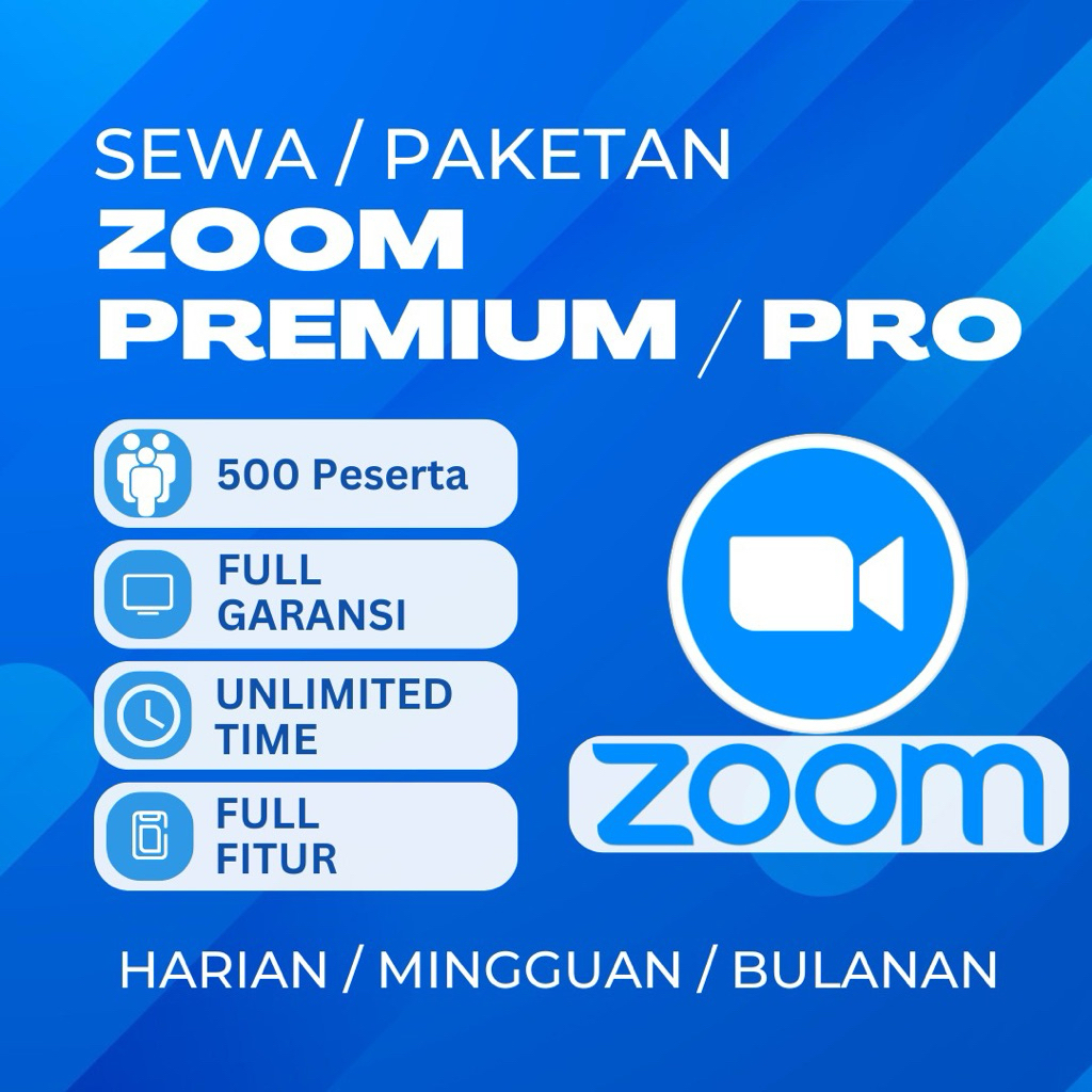 Zoom Pro Meeting - 500 Peserta