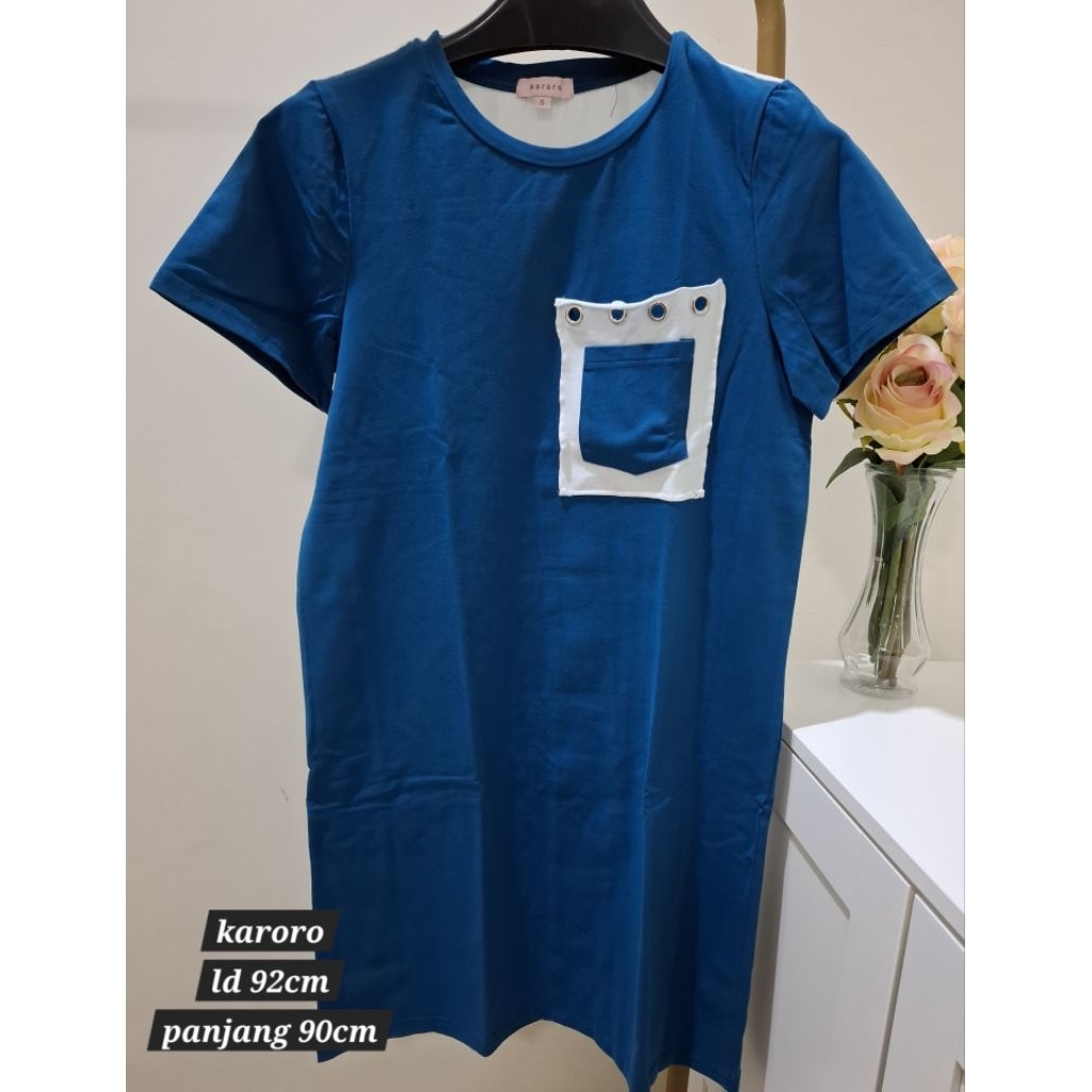 clearance sale dress terusan wanita perempuan. merk karoro size S. preloved